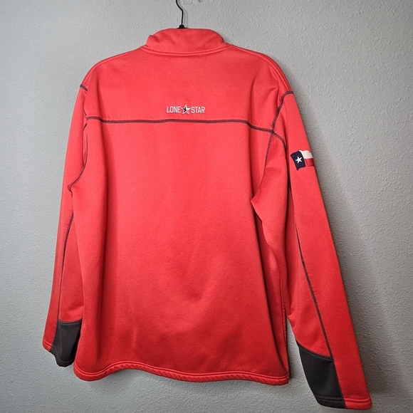 Texas Tech Pullover Men Large Red Black Under Armour Red Raiders 1/4 Quarter Zip - Picture 9 of 12